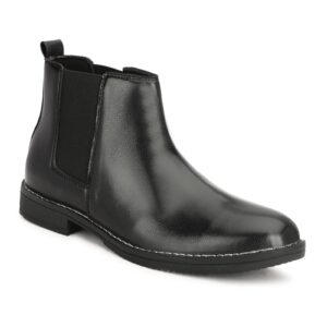 Black chelsea boots for men shoe